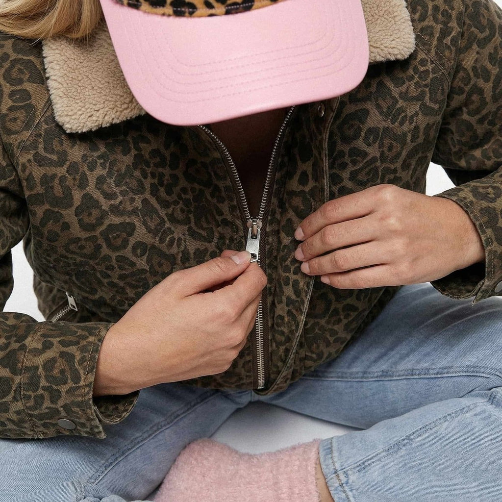 Vintage Leopard Bomber - MONRICHE