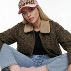 Vintage Leopard Bomber - MONRICHE