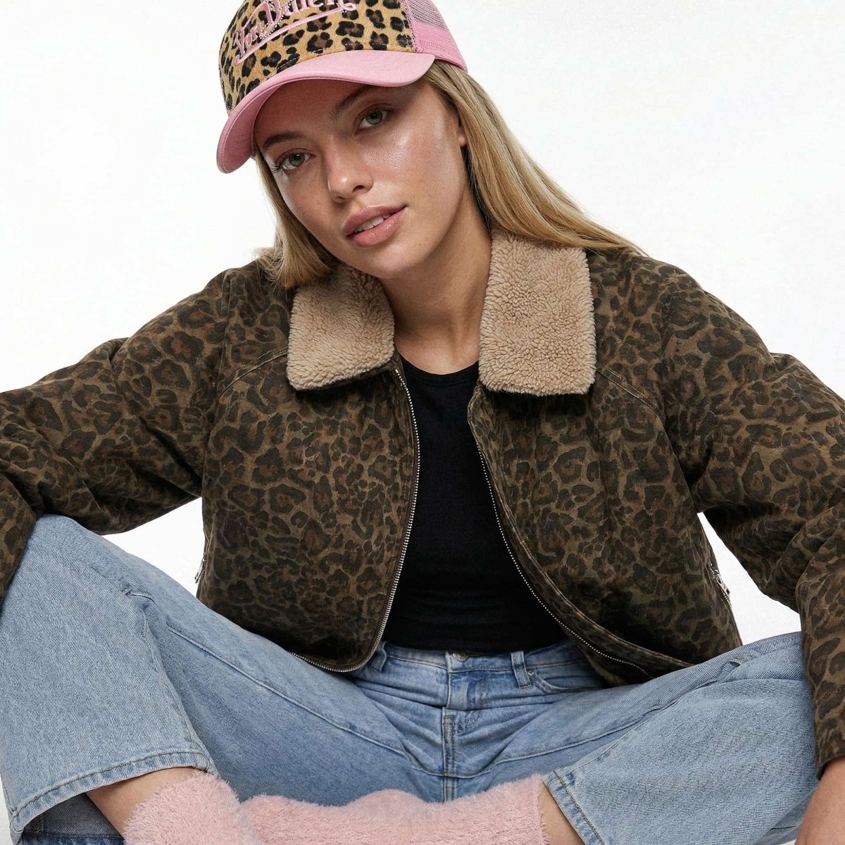 Vintage Leopard Bomber - MONRICHE