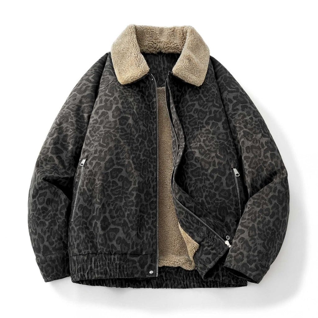 Vintage Leopard Bomber - MONRICHE